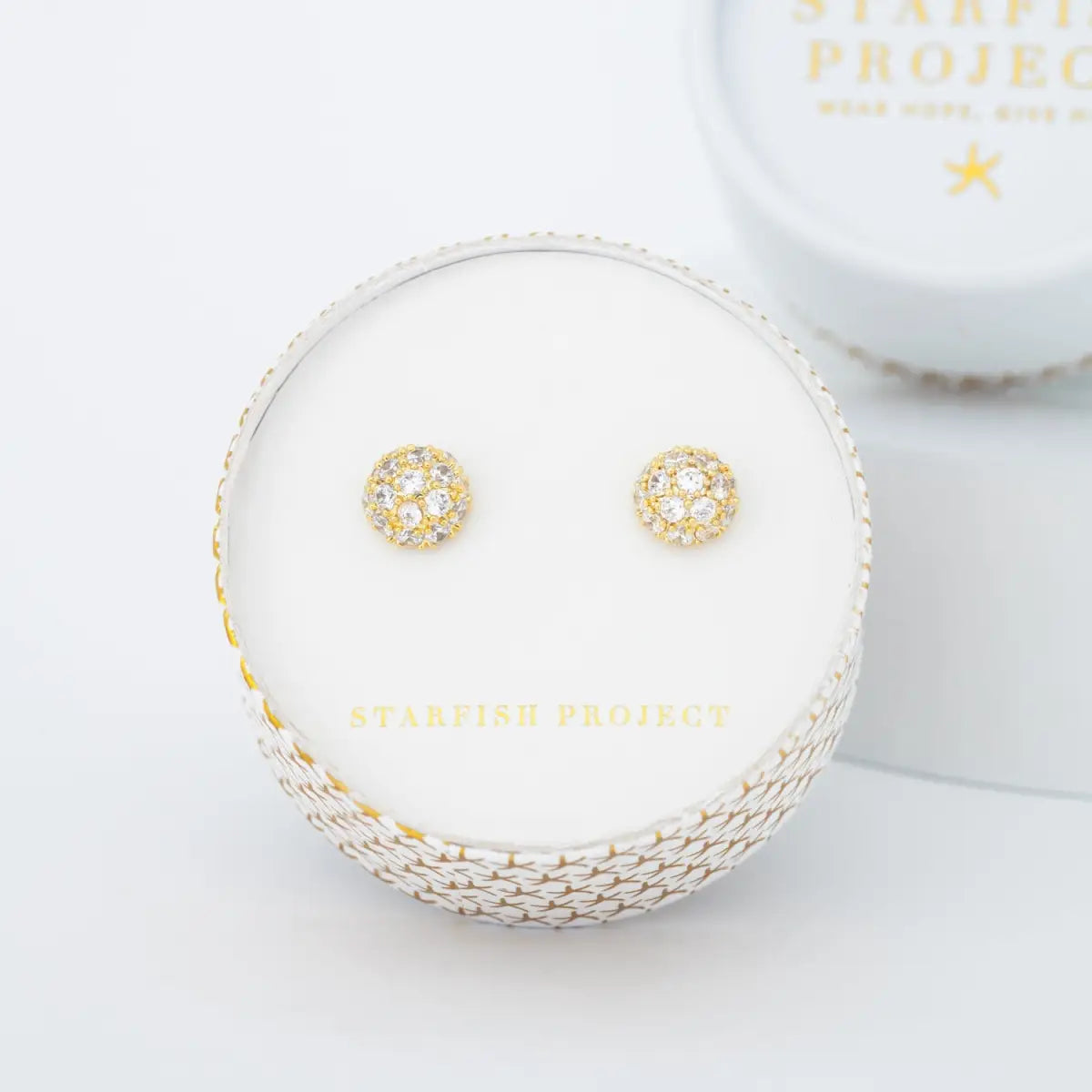 Lustre Bloom Studs in Gold - Starfish Project