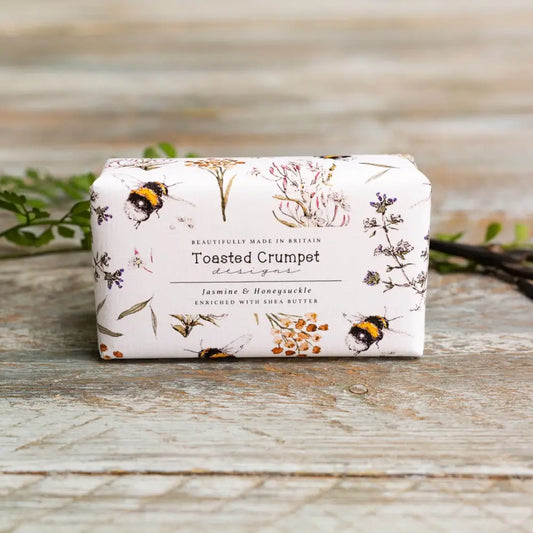 Luxury Bar Soap - Jasmine & Honeysuckle - Toasted Crumpet