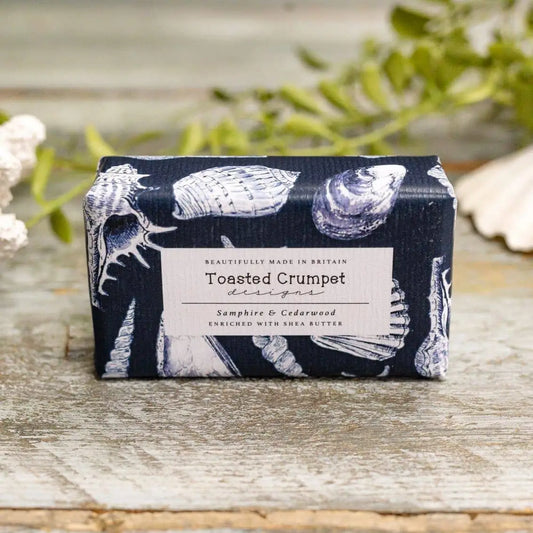 Luxury Bar Soap - Samphire & Cedarwood - Toasted Crumpet
