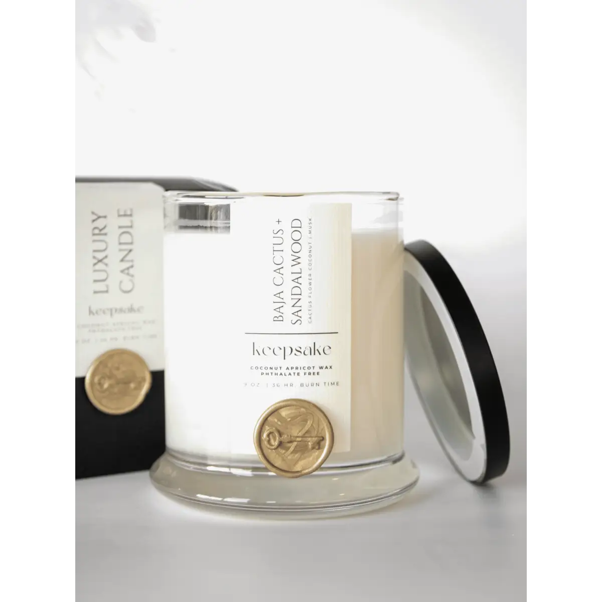 Luxury Candle - Baja Cactus + Sandalwood - Keepsake Candle | Curated