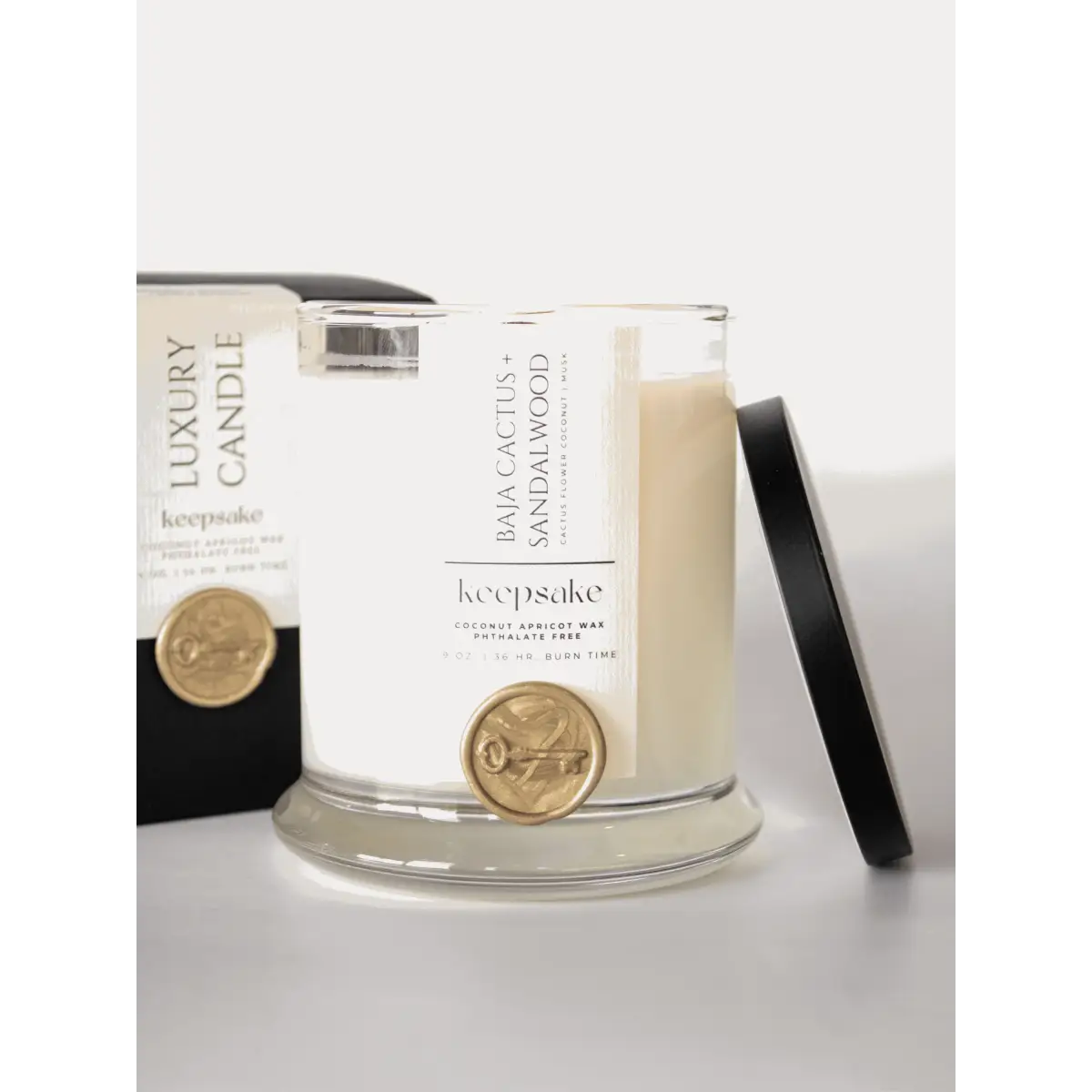 Luxury Candle - Baja Cactus + Sandalwood - Keepsake Candle | Curated