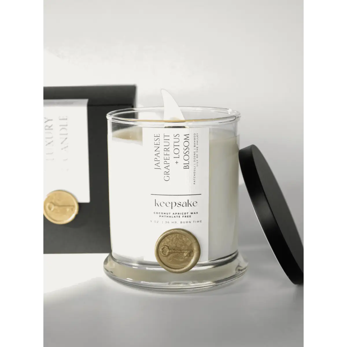 Luxury Candle - Japanese Grapefruit + Lotus Blossom - Keepsake Candle | Curated