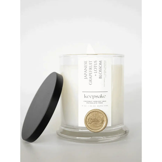 Luxury Candle - Japanese Grapefruit + Lotus Blossom - Keepsake Candle | Curated