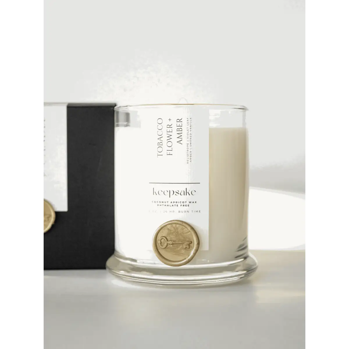 Luxury Candle - Tobacco Flower + Amber - Keepsake Candle | Curated