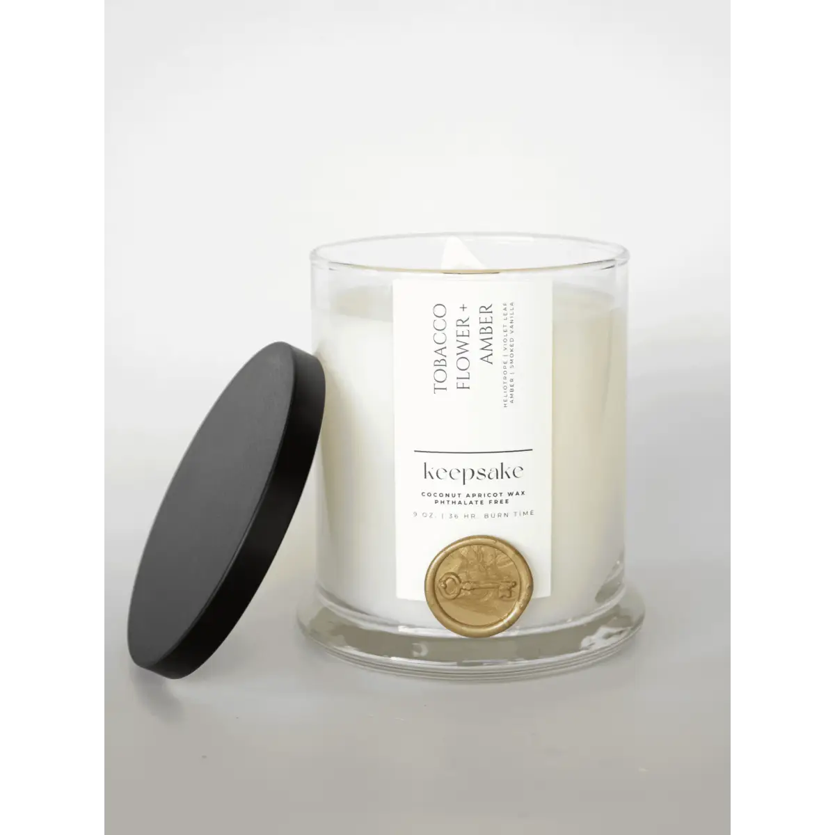 Luxury Candle - Tobacco Flower + Amber - Keepsake Candle | Curated