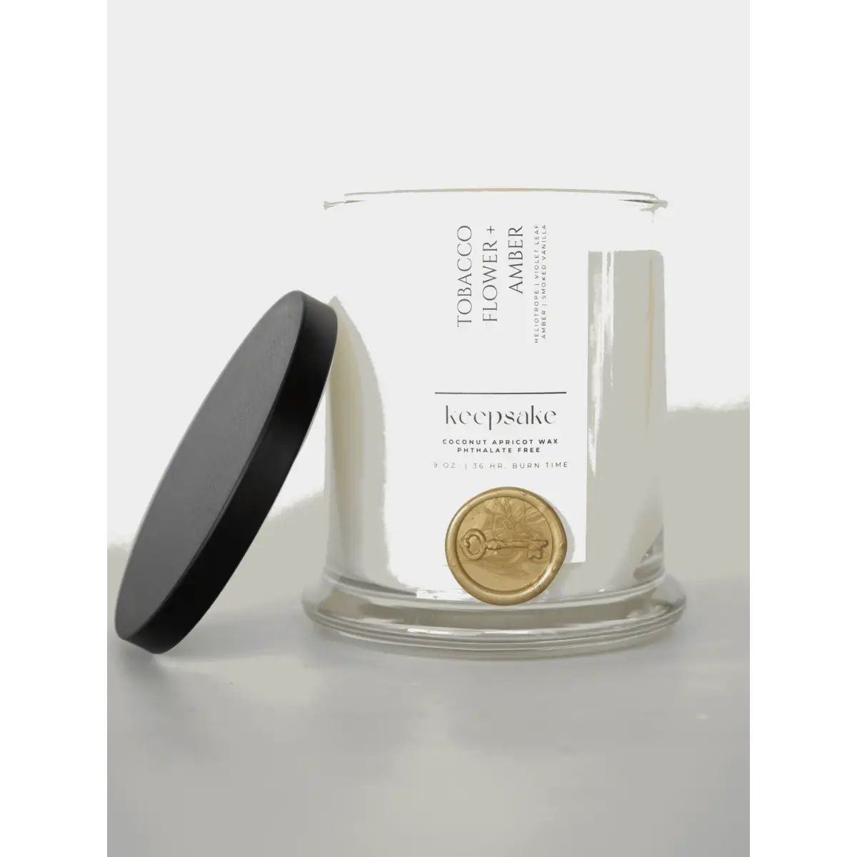 Luxury Candle - Tobacco Flower + Amber - Keepsake Candle | Curated