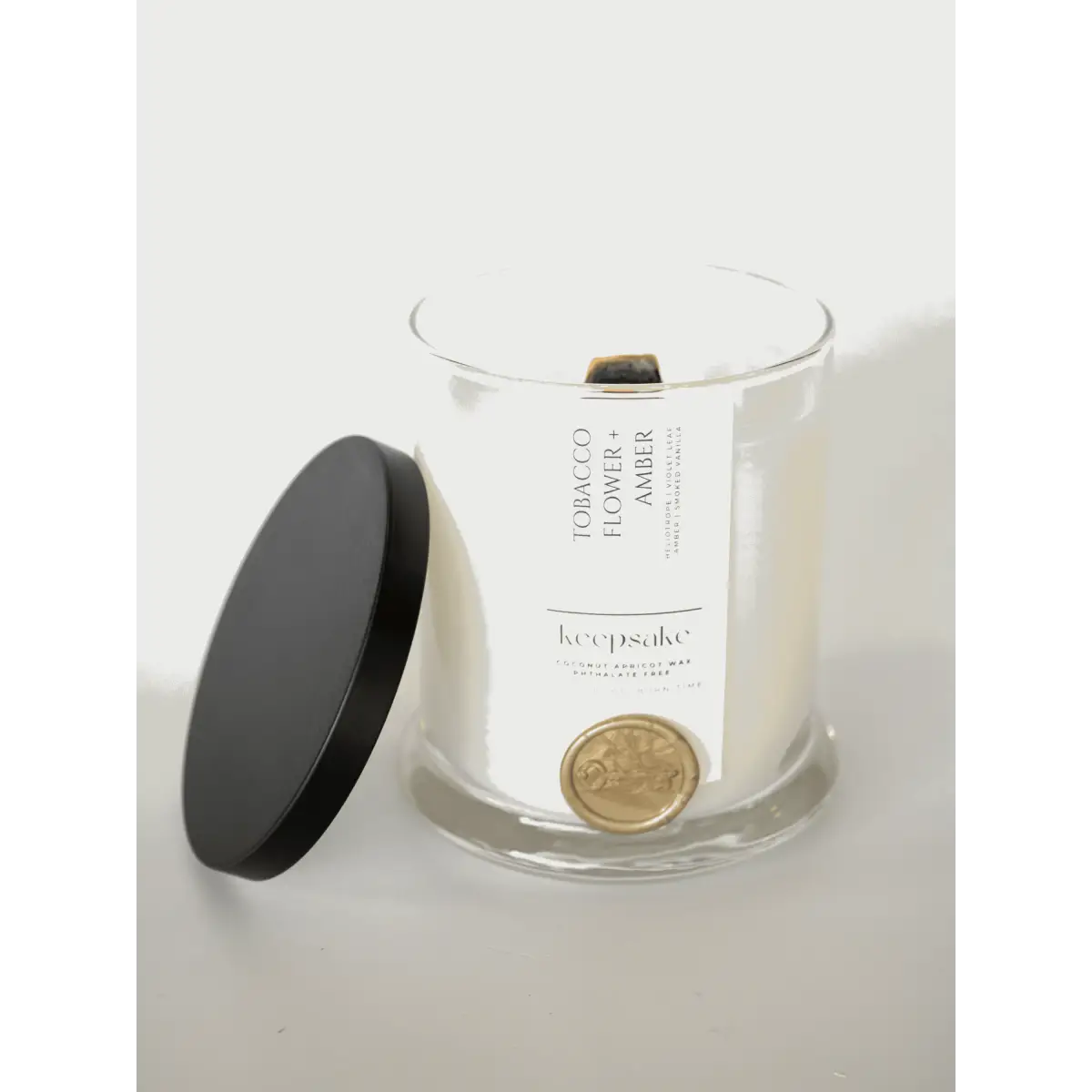 Luxury Candle - Tobacco Flower + Amber - Keepsake Candle | Curated