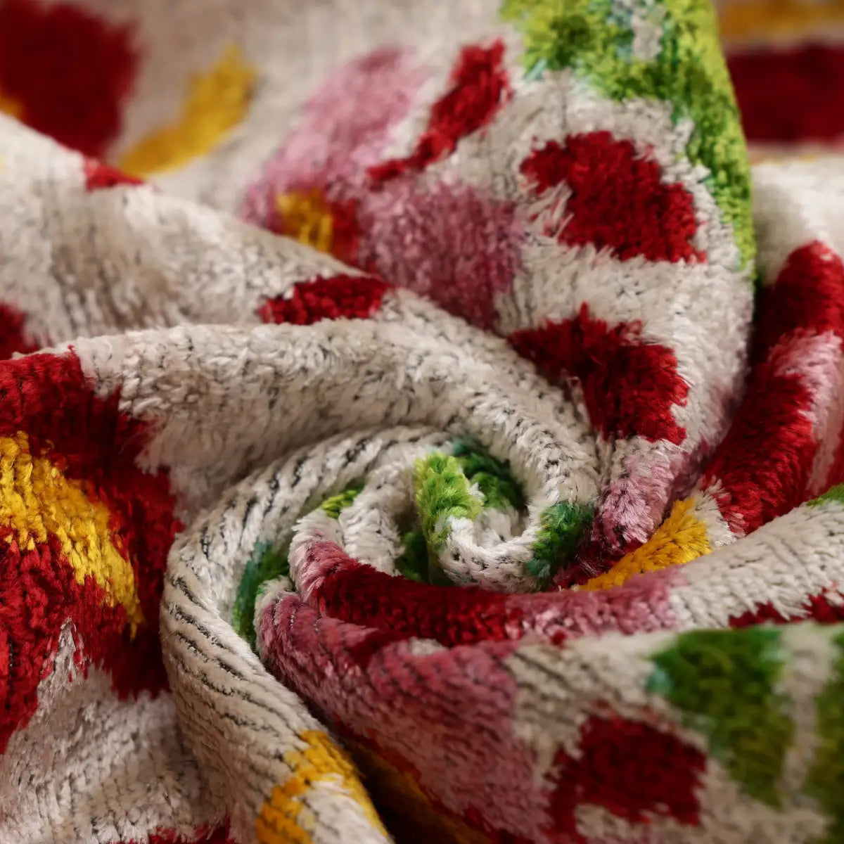 Luxury Floral Silk Velvet Lumbar Pillow 16x24 | Handmade & Vegetable Dyed - Canvello