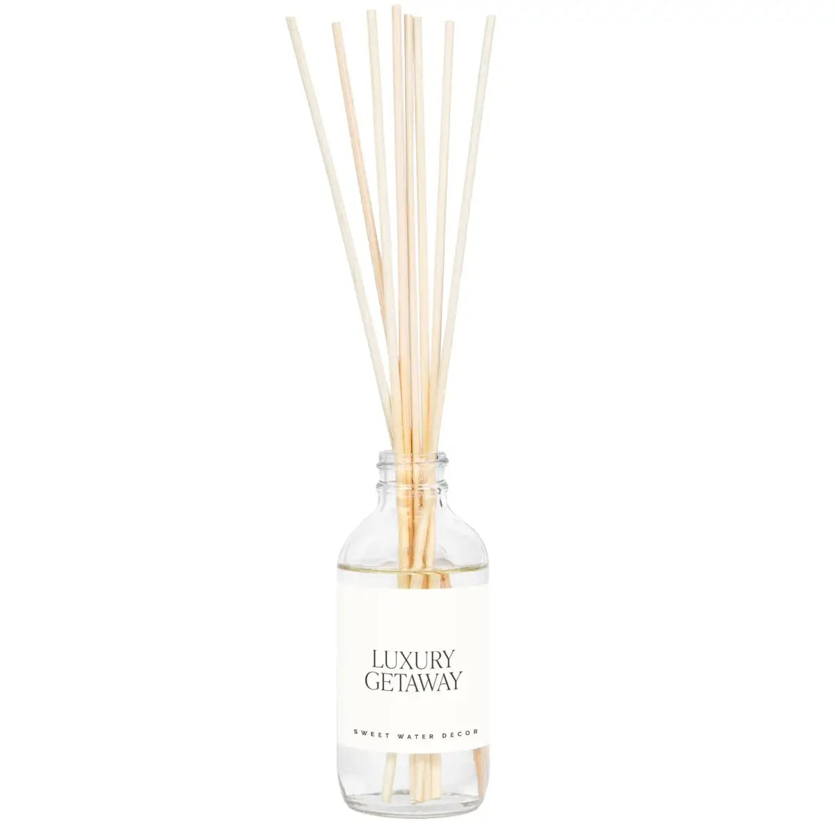 Luxury Getaway Clear Reed Diffuser - Sweet Water Decor
