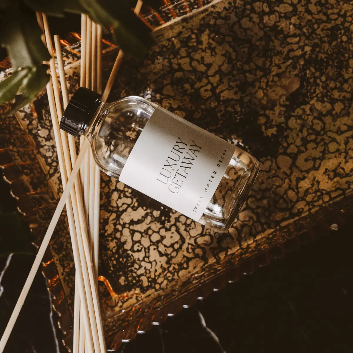 Luxury Getaway Clear Reed Diffuser - Sweet Water Decor
