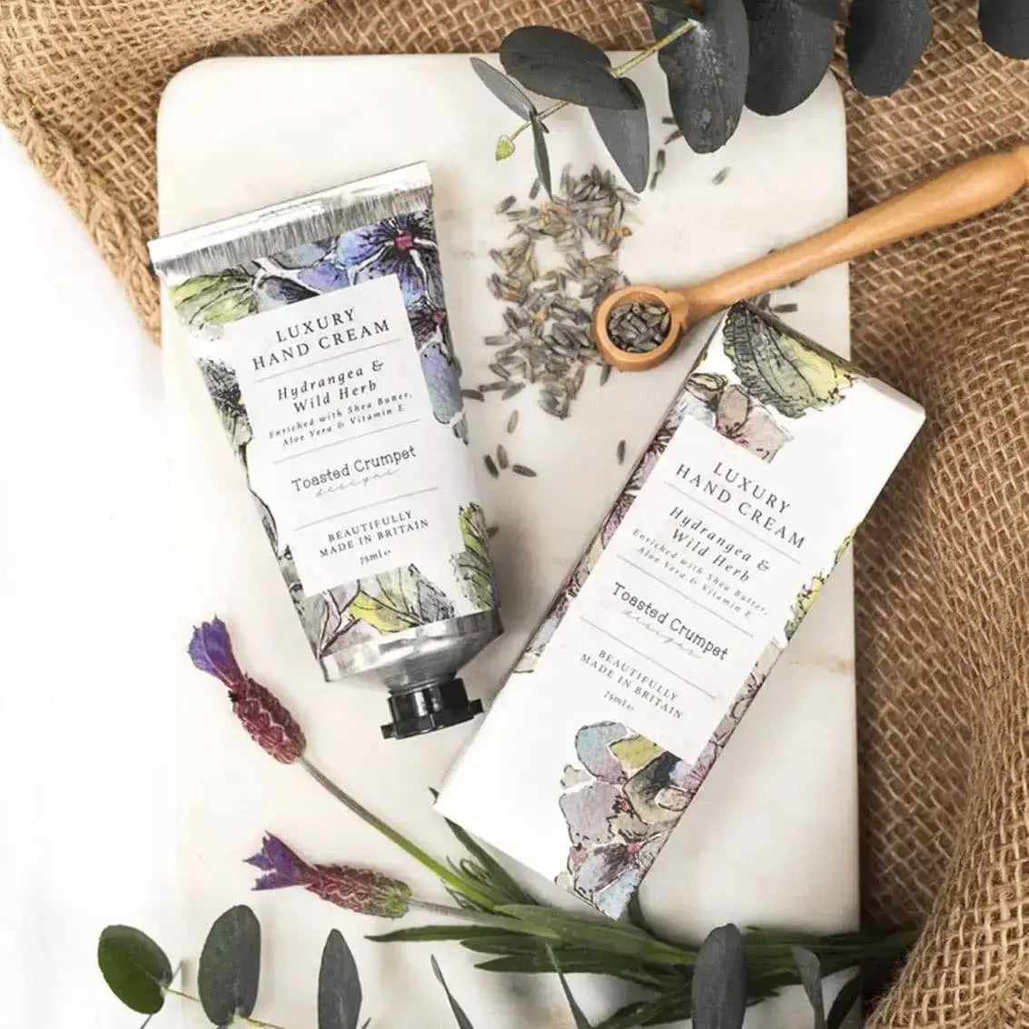 Luxury Hand Cream - Hydrangea & Wild Herb - Toasted Crumpet (US Duties Paid)