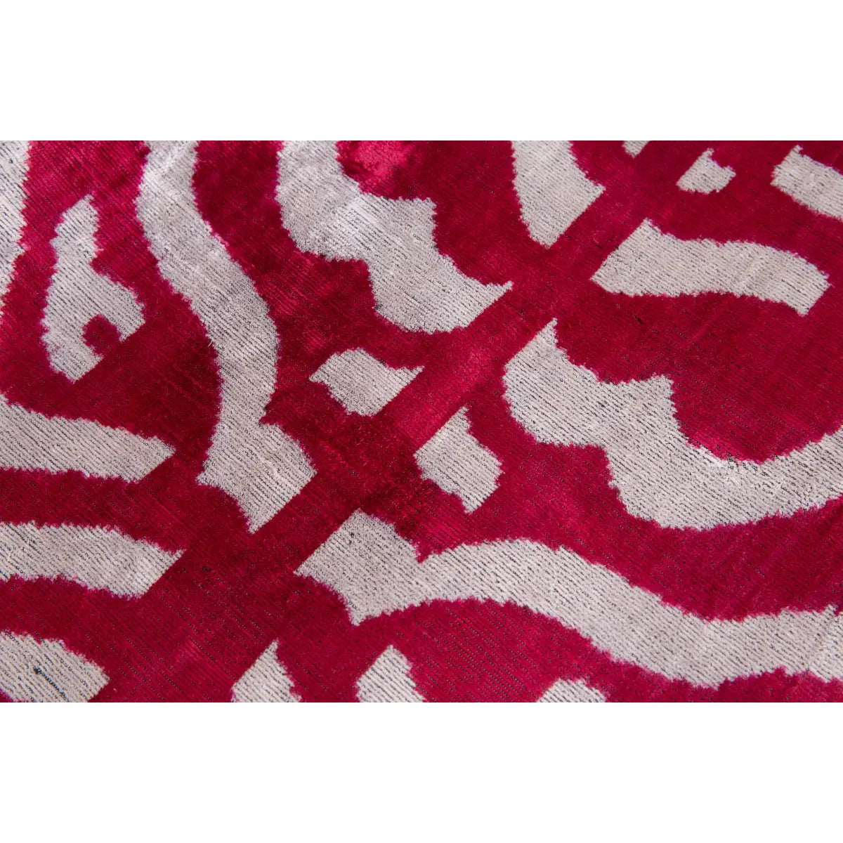 Luxury Silk Velvet Throw Pillow - Pink and White Zebra Lumbar 16x24 - Canvello