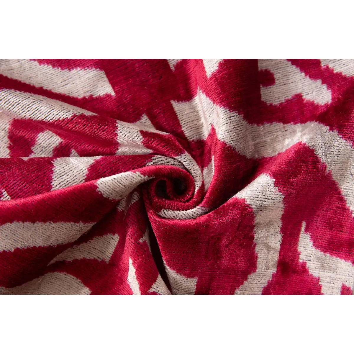 Luxury Silk Velvet Throw Pillow - Pink and White Zebra Lumbar 16x24 - Canvello