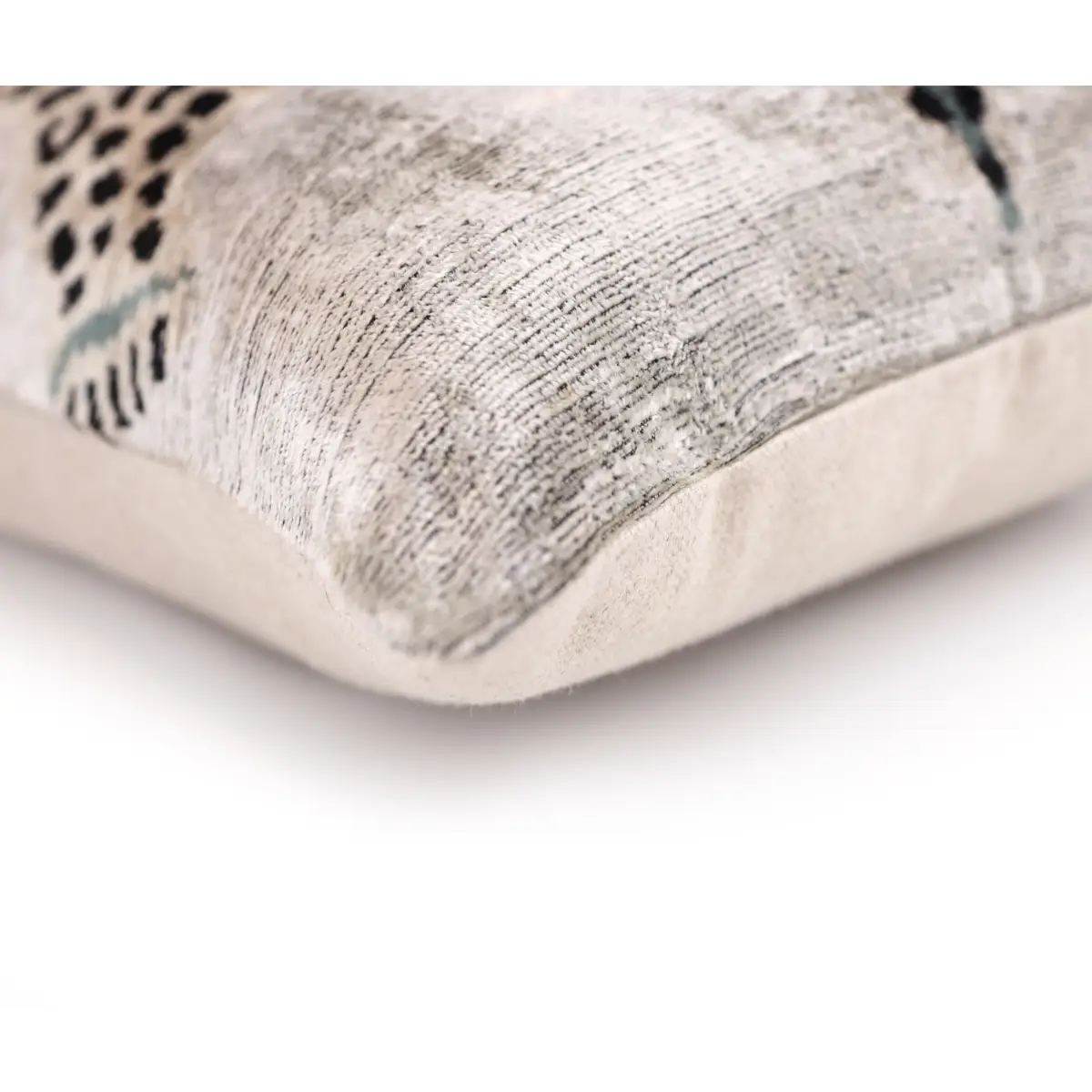 Luxury Leopard Print Silk Velvet Throw Pillow 16x24 – Handmade Animal Motif Lumbar Cushion - Canvello