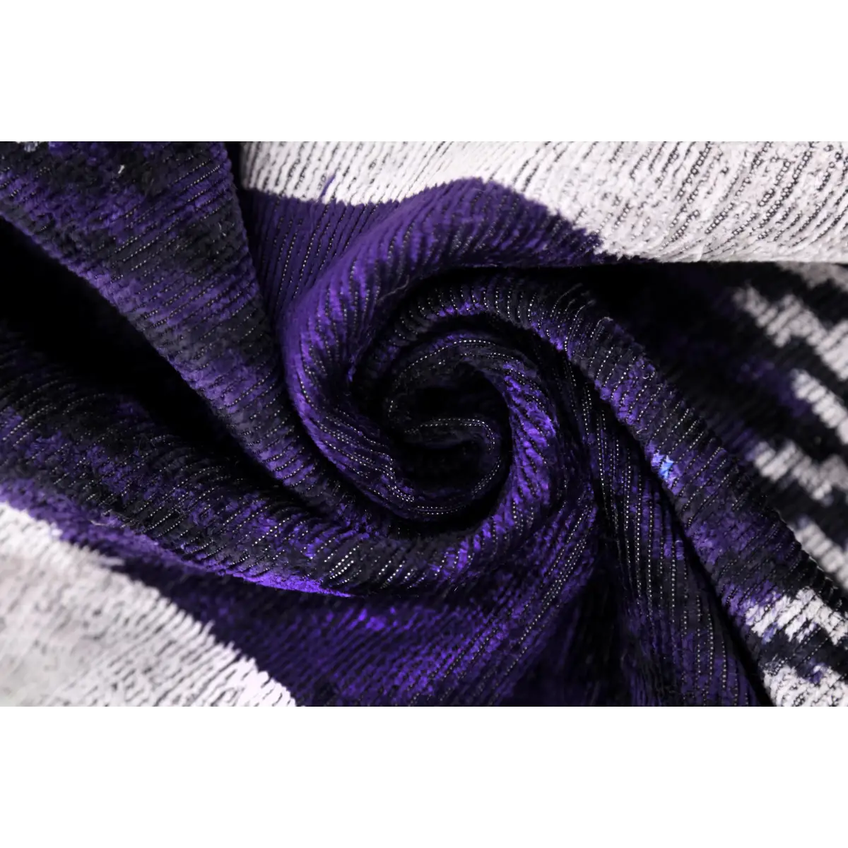 Luxury Purple Silk Velvet Throw Pillow 16x24 – Handmade Modern Geometric Lumbar - Canvello