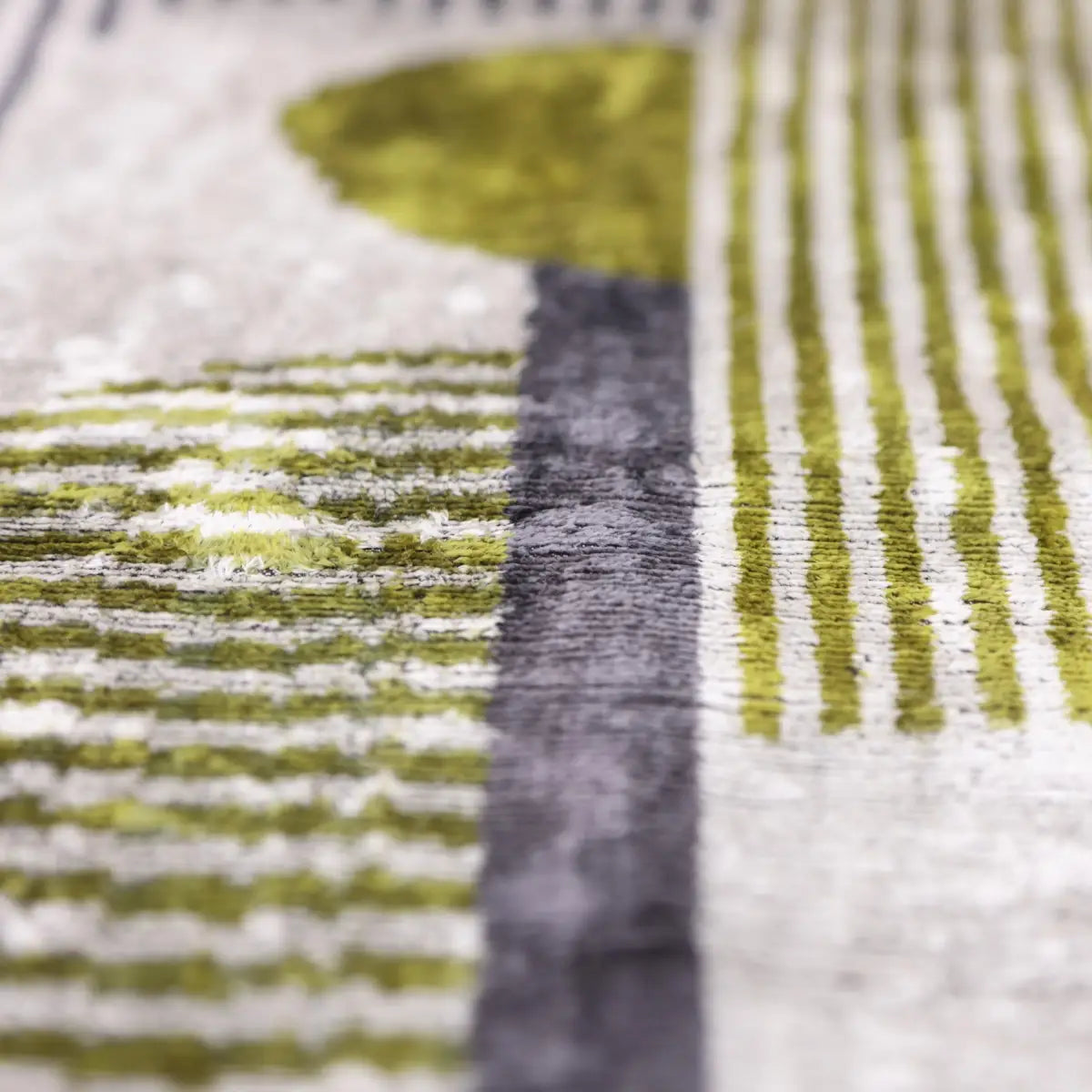 Luxury Silk Velvet Pillow 16x24 – Handmade Green & Gray Geometric Lumbar Cushion - Canvello