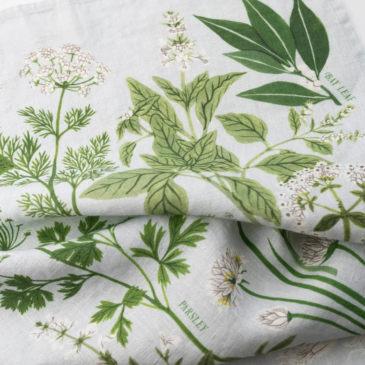 Luxury Tea Towel - Herb Garden - 100% Linen - Botanica Paper Co.