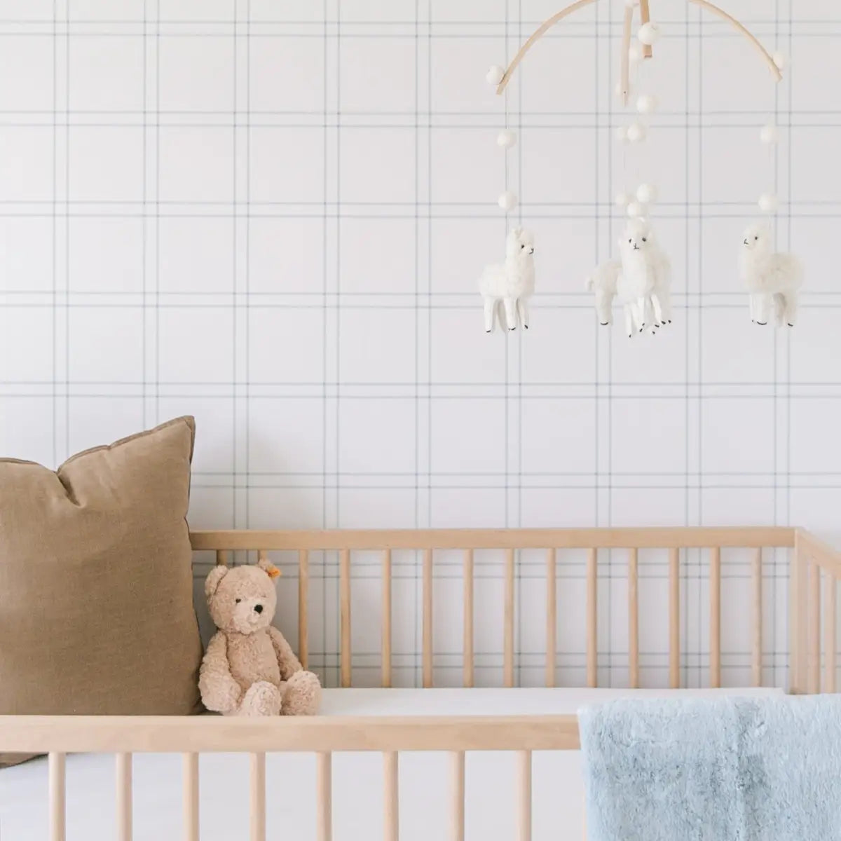 Lyle Wallpaper - Pastel Check for Baby - by Megan Cabaj - Loomwell Home Goods