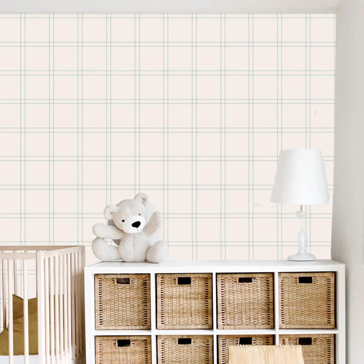 Lyle Wallpaper - Pastel Check for Baby - by Megan Cabaj - Loomwell Home Goods