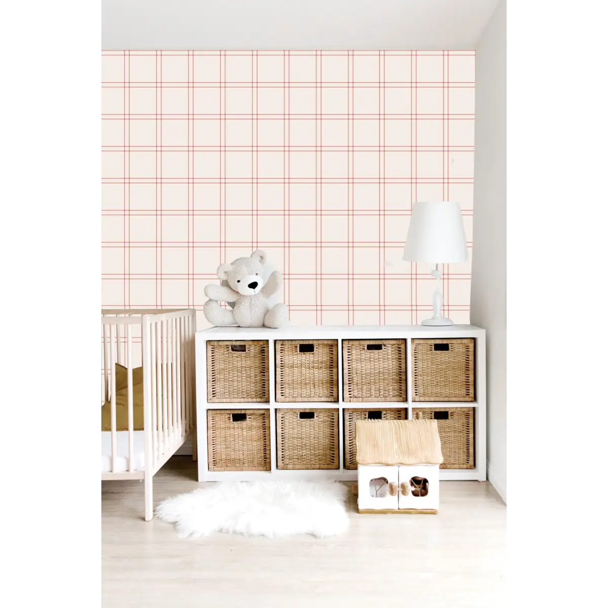 Lyle Wallpaper - Pastel Check for Baby - by Megan Cabaj - Loomwell Home Goods