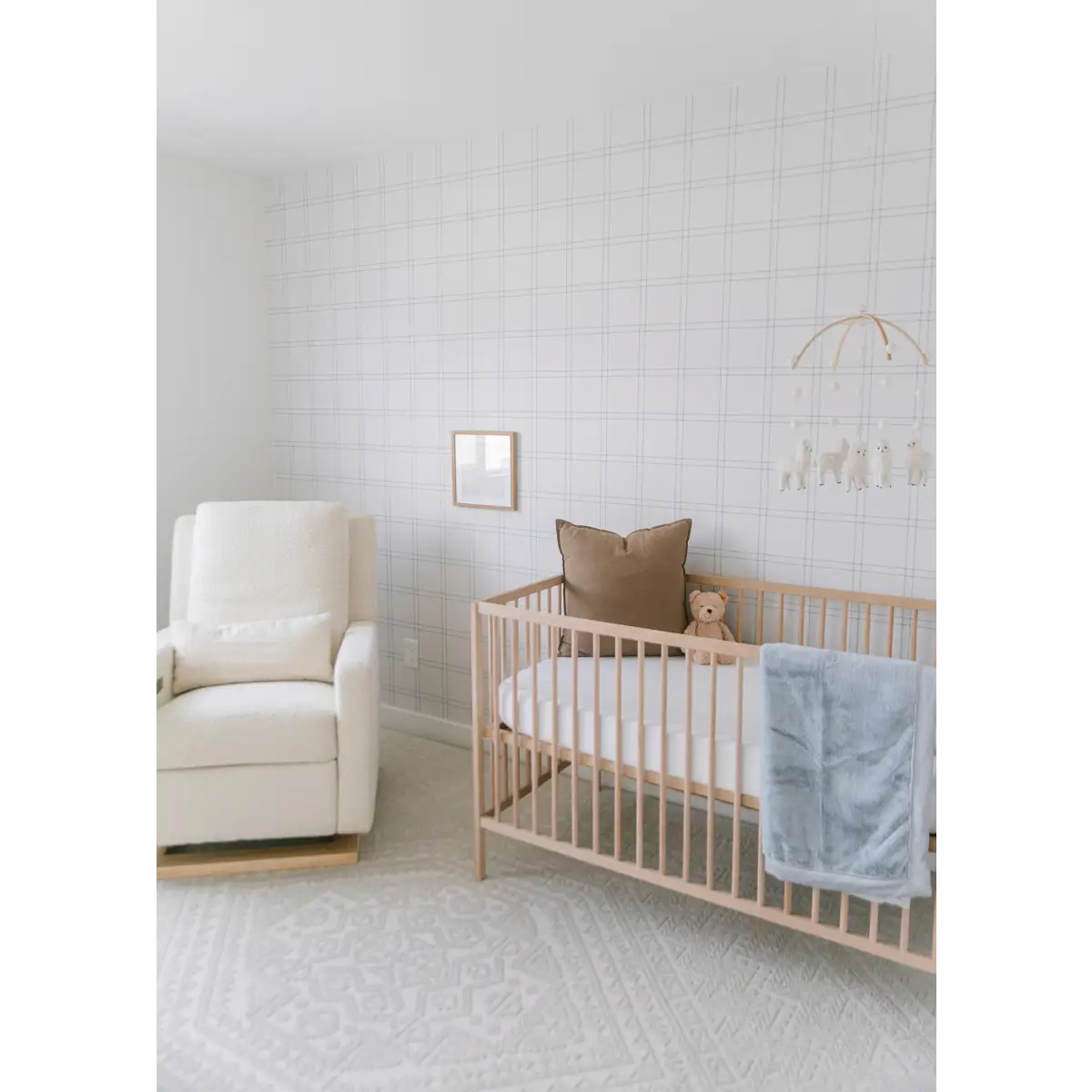 Lyle Wallpaper - Pastel Check for Baby - by Megan Cabaj - Loomwell Home Goods