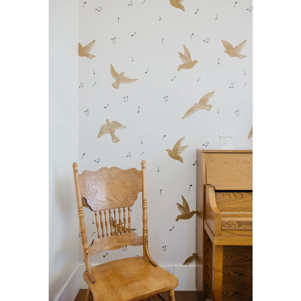 Lyra Wallpaper - Bird Songs - by Christy Beasley - Loomwell Home Goods