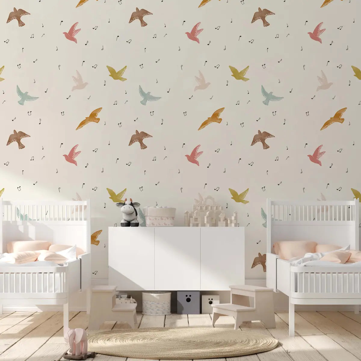Lyra Wallpaper - Bird Songs - by Christy Beasley - Loomwell Home Goods