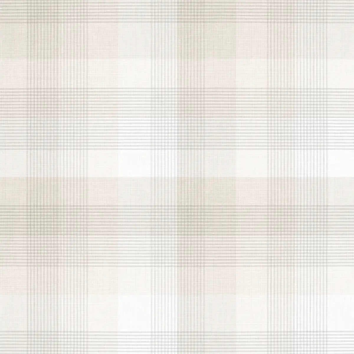 Mack Wallpaper - Subtle Plaid - by Aynsley Ovard x Bloomery Decor - Sample 1 foot by 1 foot / Griege - Loomwell Home