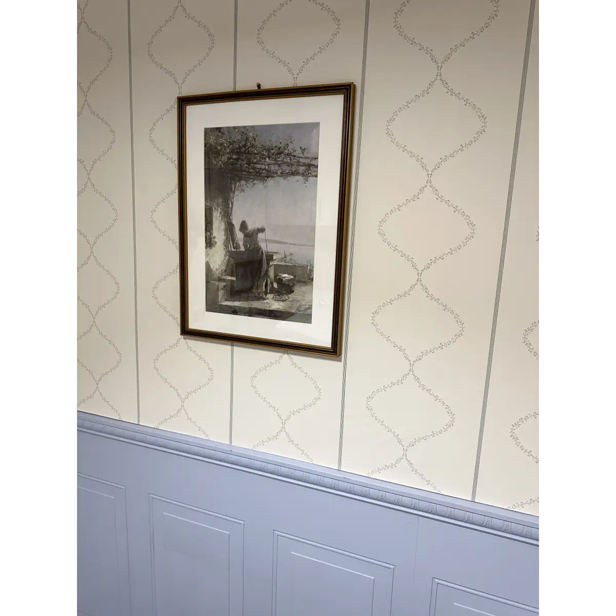 Maeve Wallpaper - Wavy Vines Stripe - by Ali Anni - Loomwell Home Goods