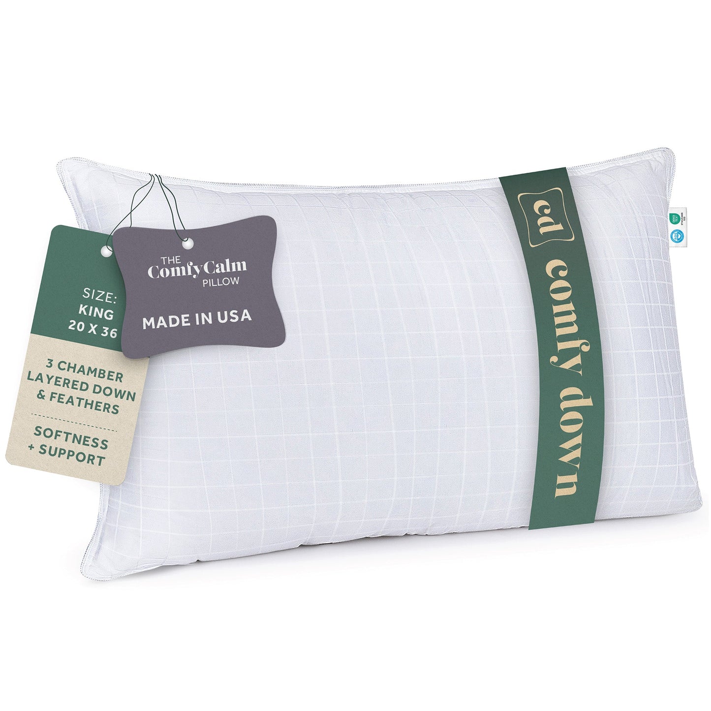 ComfyCalm 3-chamber layered pillow