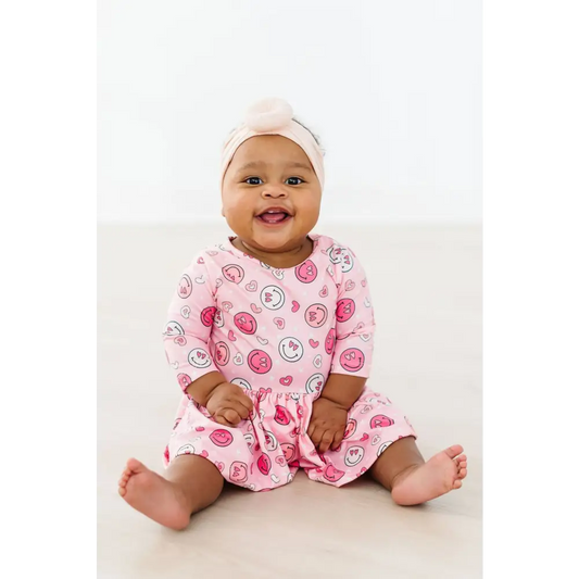 You Make Me Happy 3/4 Sleeve Twirl Bodysuit - Mila & Rose ®