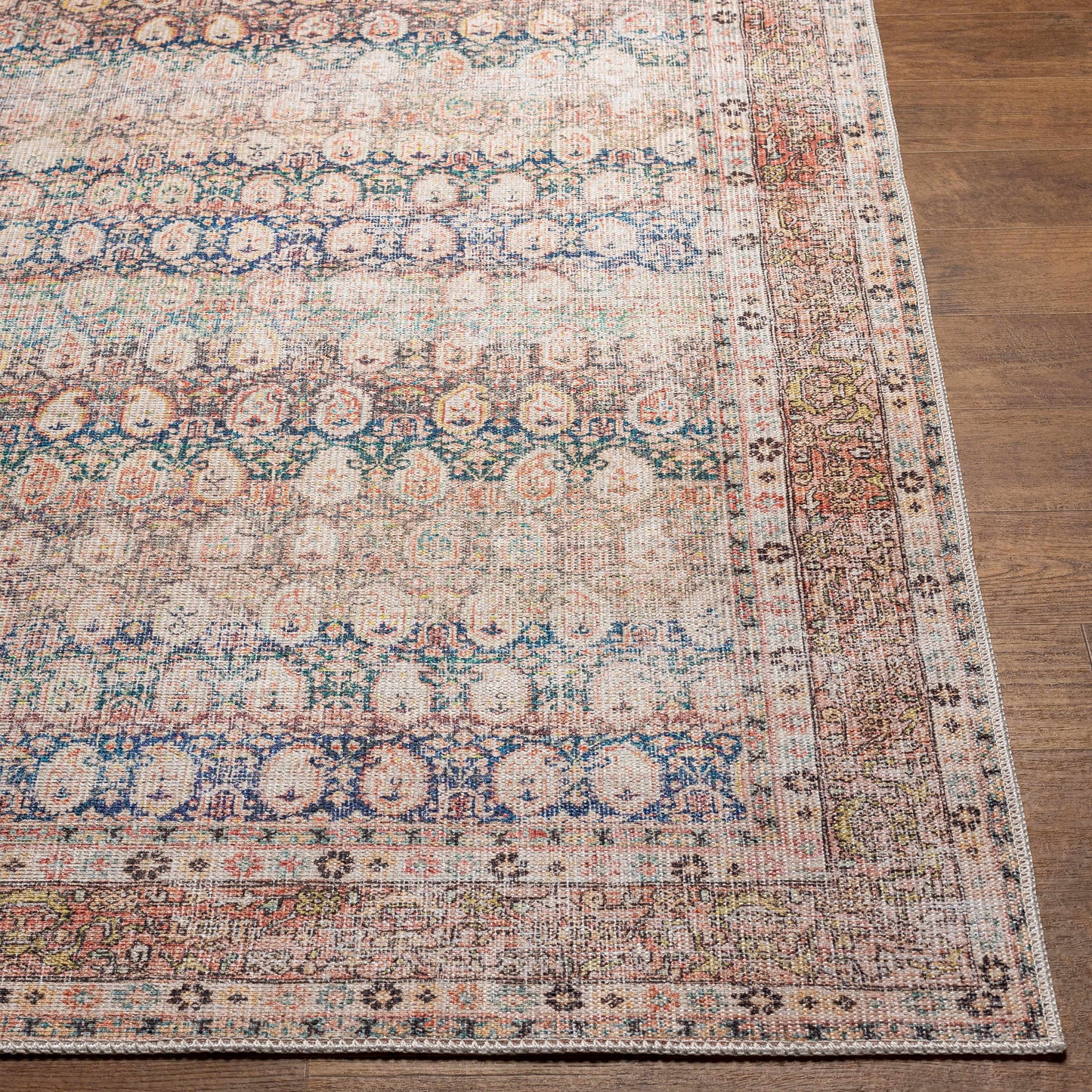 Tapis lavable vieilli Rust Maligaya - Liquidation