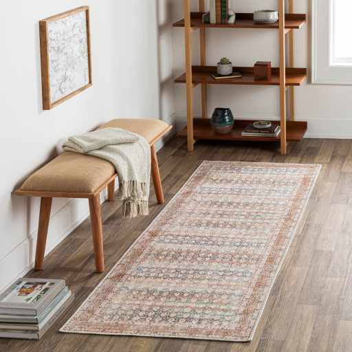 Tapis lavable vieilli Rust Maligaya - Liquidation