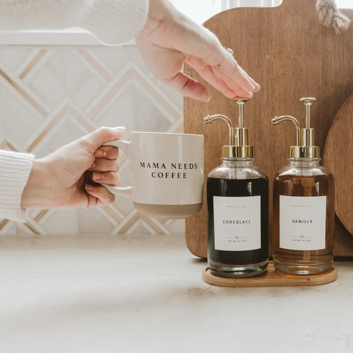 Mama Needs 14oz. Coffee Stoneware Coffee Mug - Sweet Water Decor