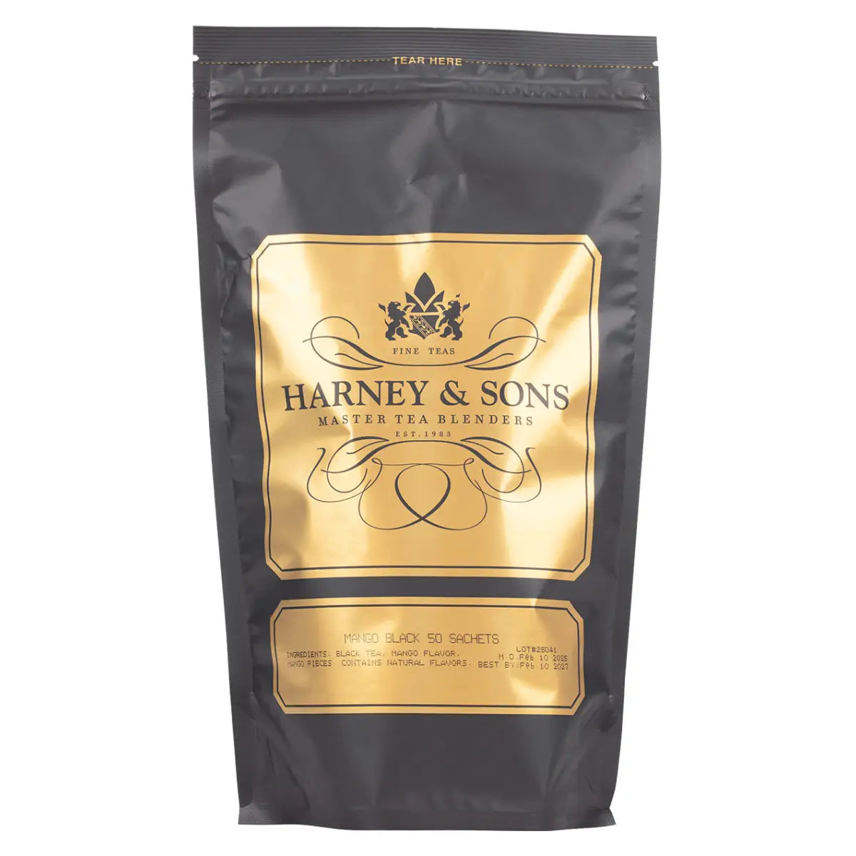 Mango Black Tea - Sachets / Bag of 50 Sachets - Harney & Sons Fine Teas