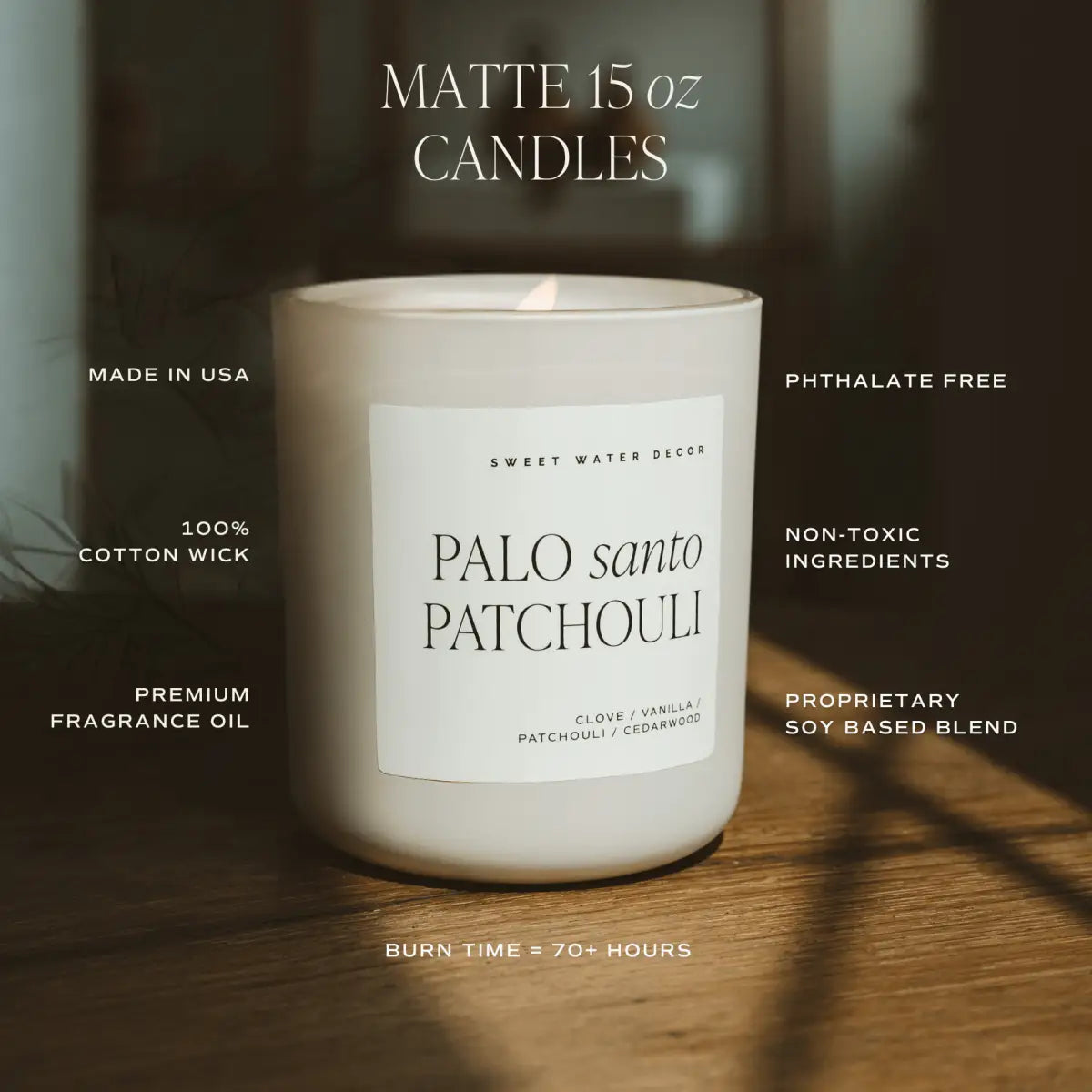 Mango and Coconut Soy Candle - Tan Matte Jar - 15 oz - Sweet Water Decor