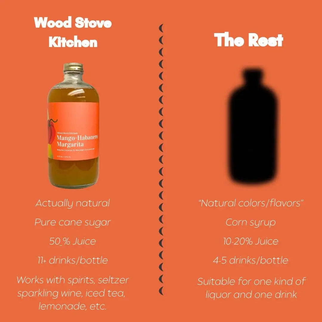 Margarita Cocktail Mocktail Mixer - Mango Habanero - Wood Stove Kitchen