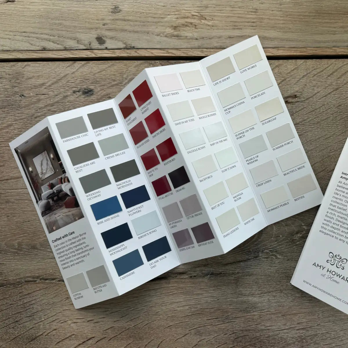 Manor Borne Wall Paint Color Card - Amy Howard At Home