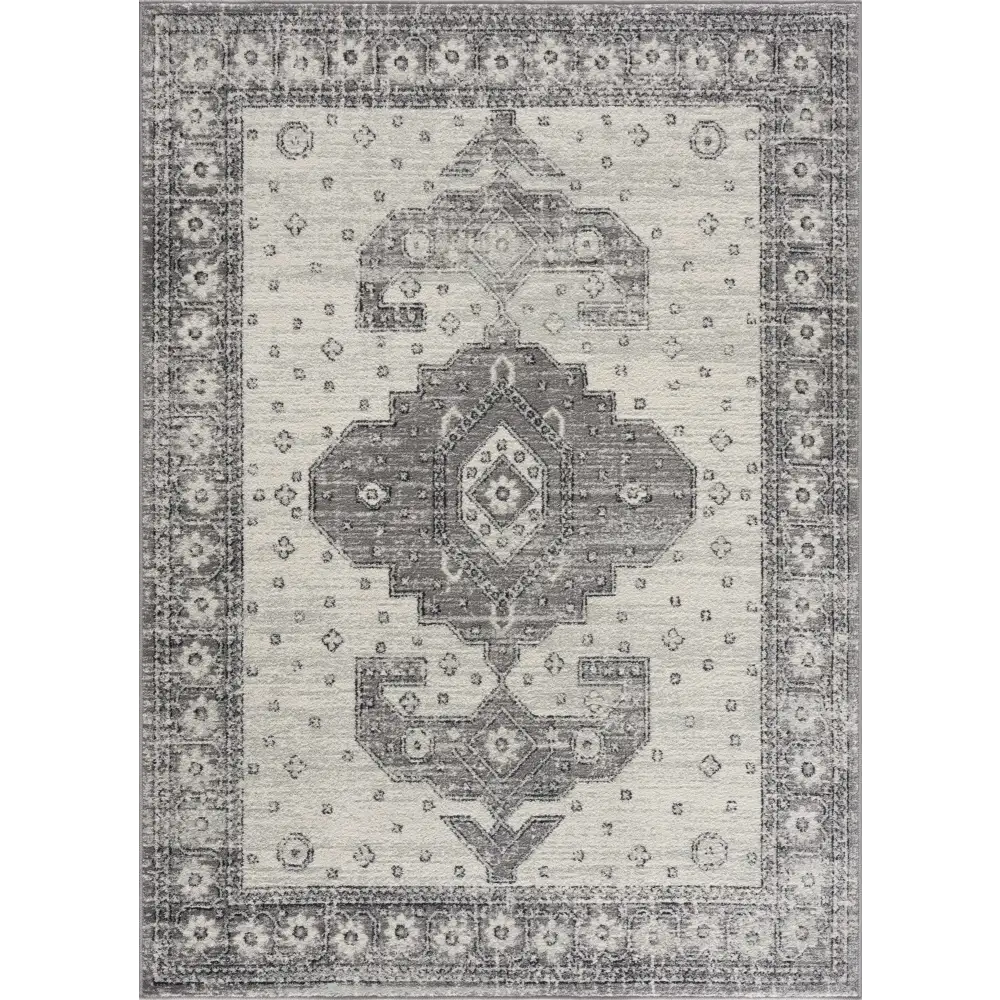 Marash 4605 Gray Area Carpet - Clearance - 7’10’’ x 10’ Rectangle - Boutique Rugs