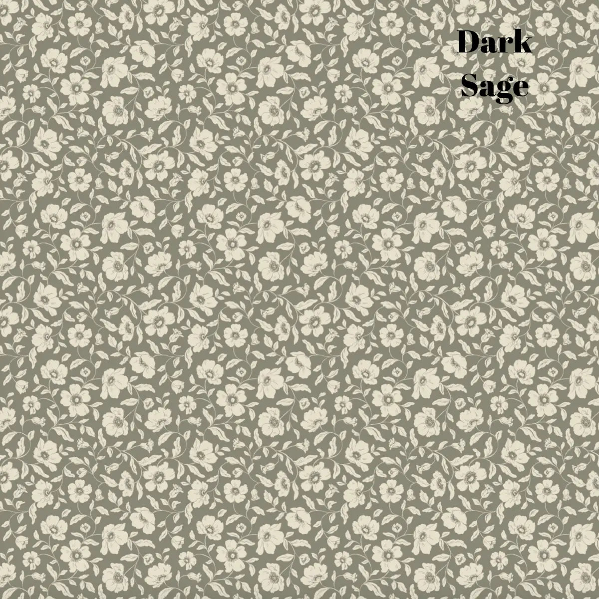 Margaret Wallpaper - Pretty Floral Solid - by Daphne and Sage - Loomwell Home Goods