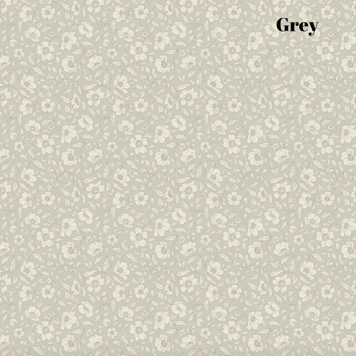 Margaret Wallpaper - Pretty Floral Solid - by Daphne and Sage - Sample 1 foot by 1 foot / Grey - Loomwell Home Goods