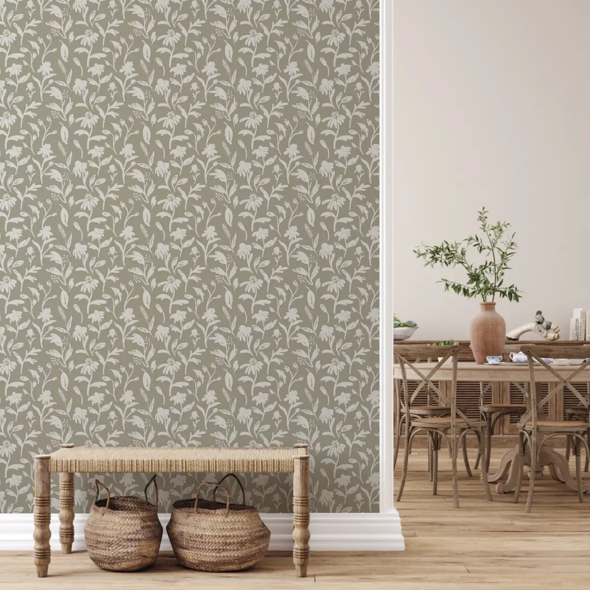 Margot Wallpaper - Wildflowers - by Angel Walker - Loomwell Home Goods
