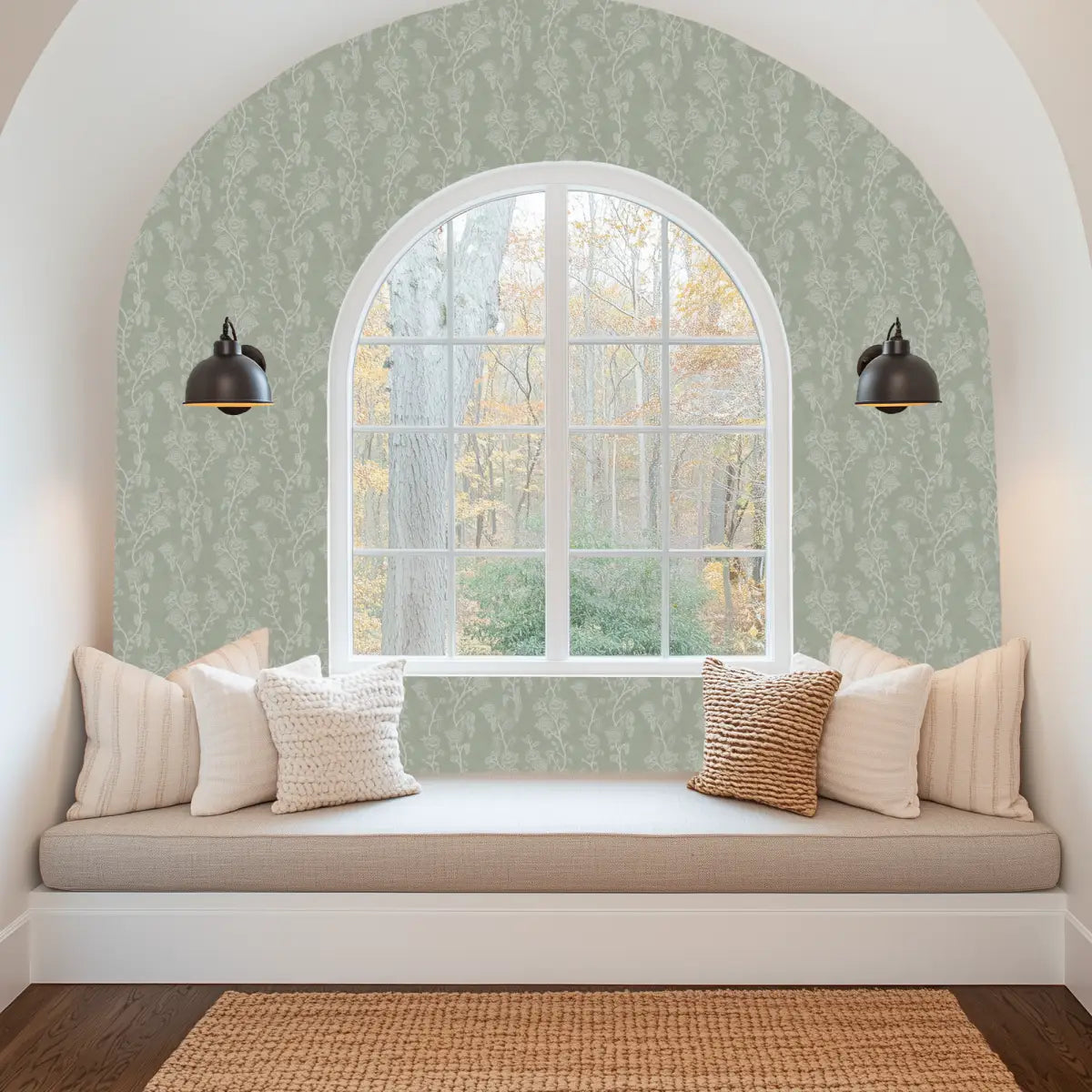 Marina Wallpaper - Natural Roses - by Bloomery Decor - Loomwell Home Goods