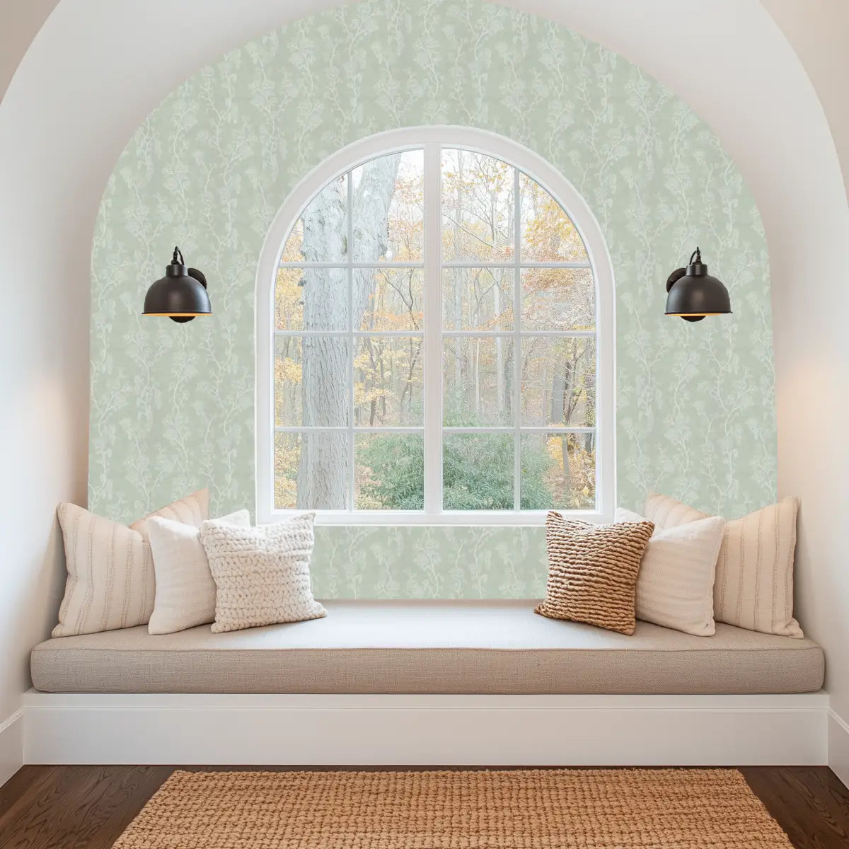 Marina Wallpaper - Natural Roses - by Bloomery Decor - Loomwell Home Goods
