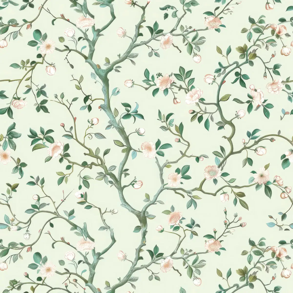 Marleigh Wallpaper - Flowering Tree - Sample 1 foot by 1 foot / Large - Loomwell Home Goods
