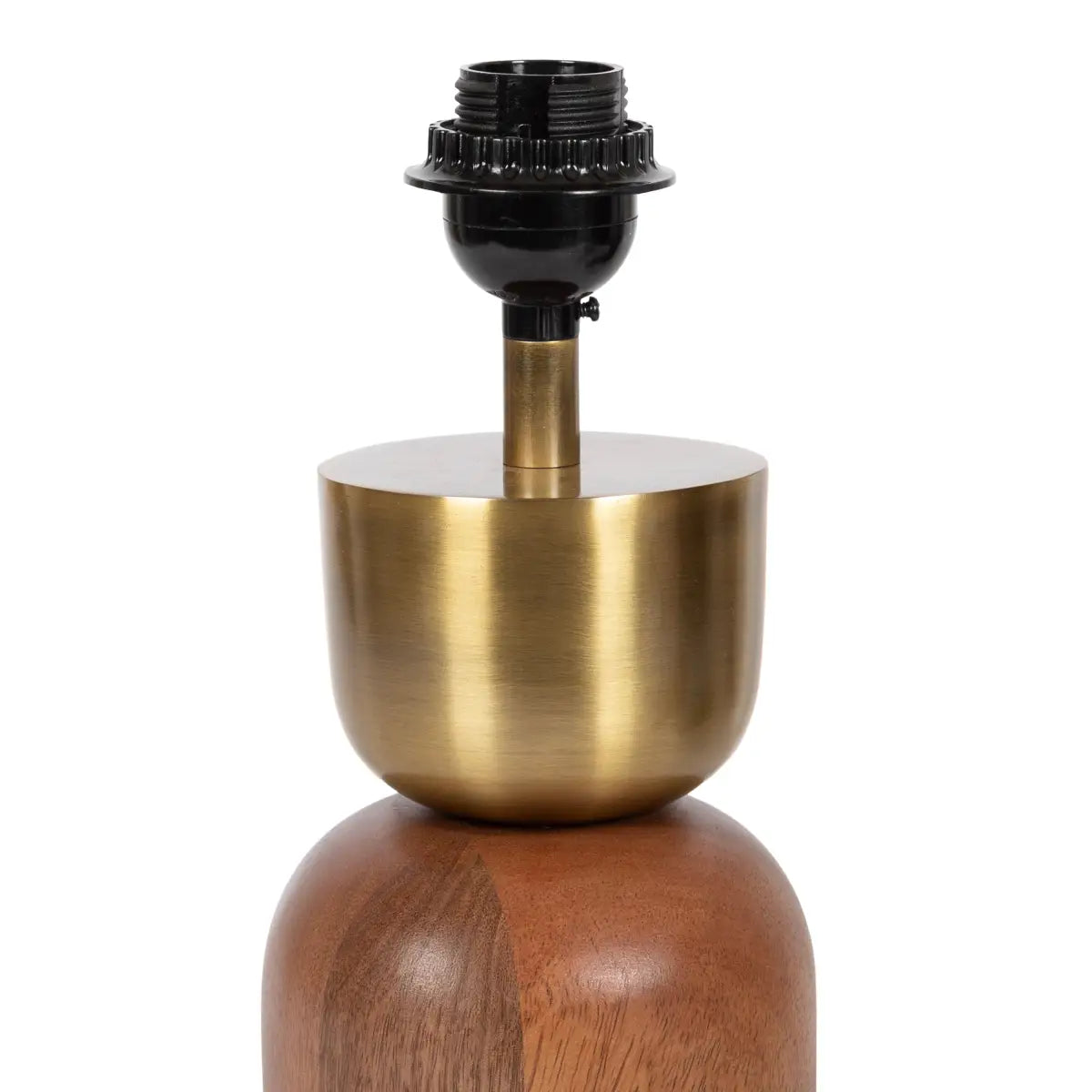 Marley Modern Wood and Metal Table Lamp - kateandlaurel