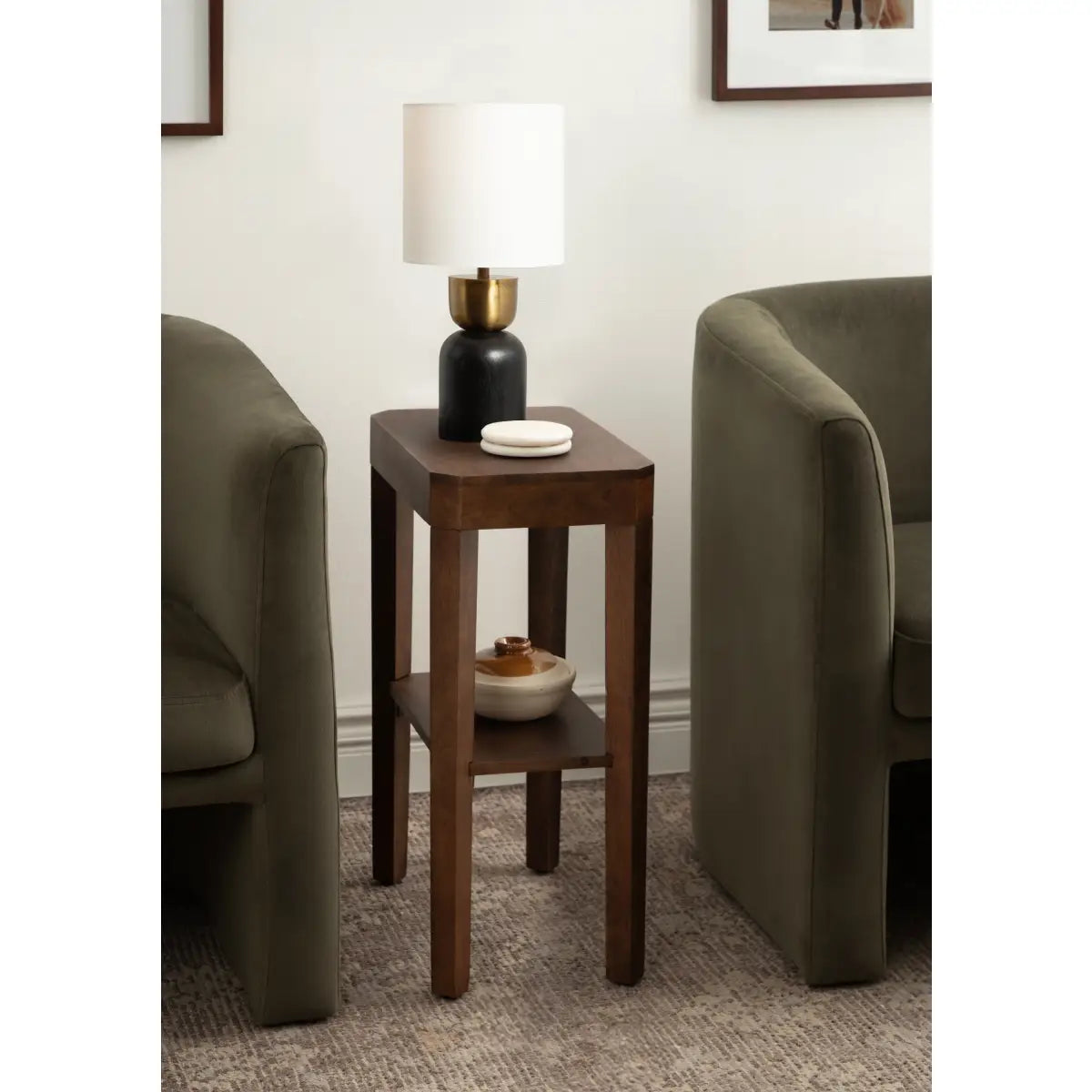 Marley Modern Wood and Metal Table Lamp - kateandlaurel