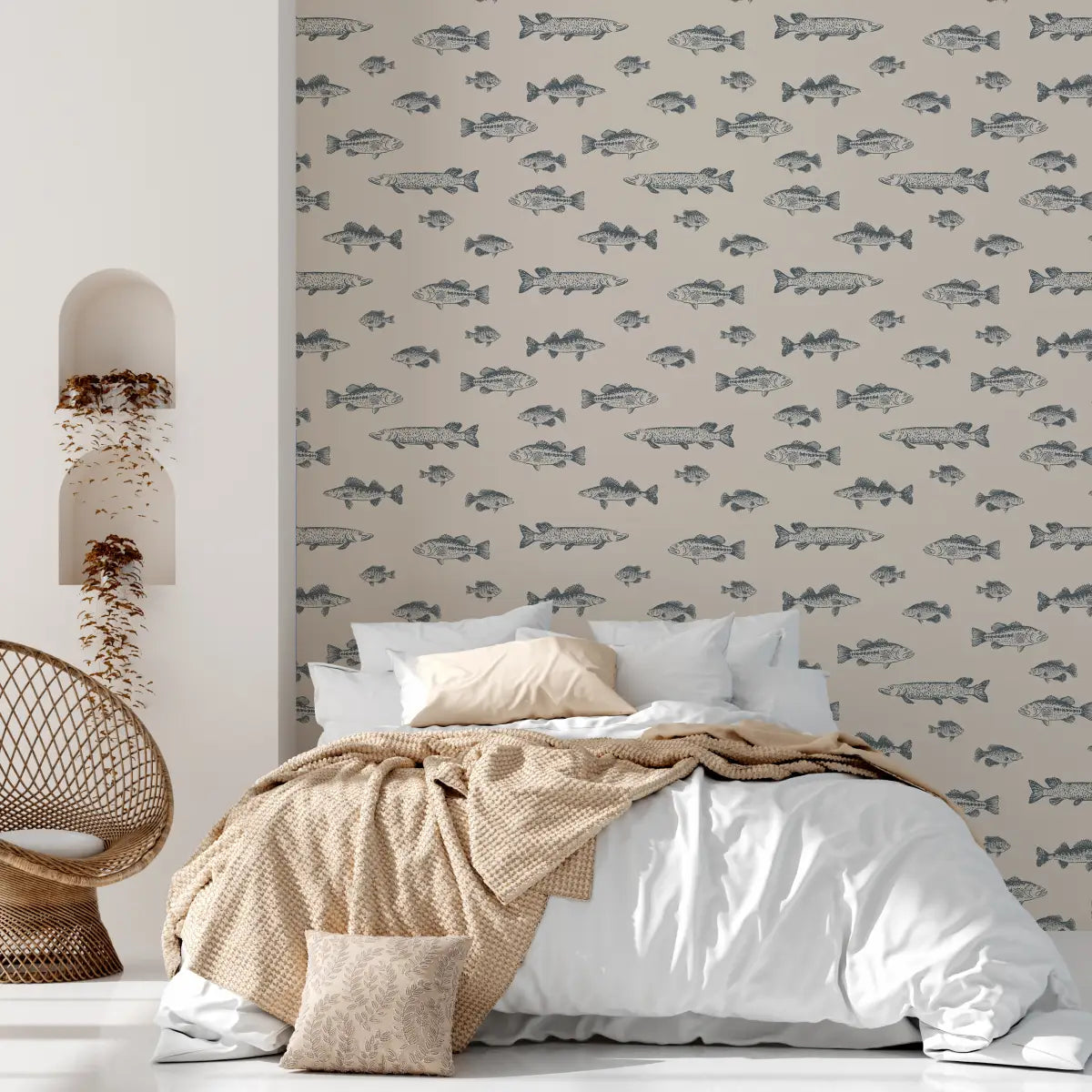 Marlin Wallpaper by Kim Hallquist Designs - Loomwell Home Goods