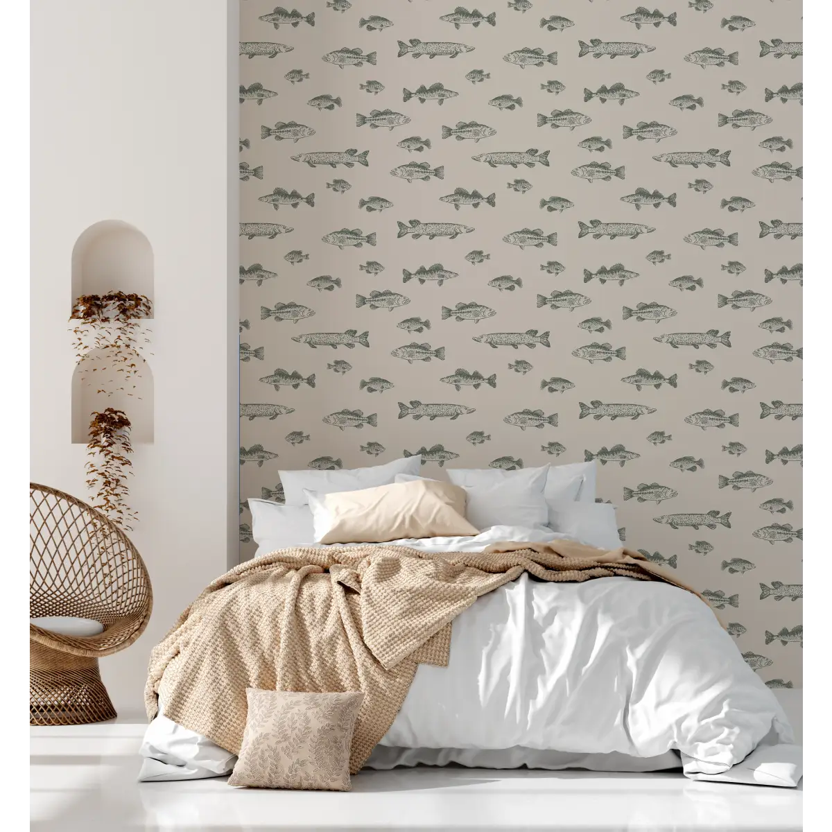 Marlin Wallpaper by Kim Hallquist Designs - Loomwell Home Goods