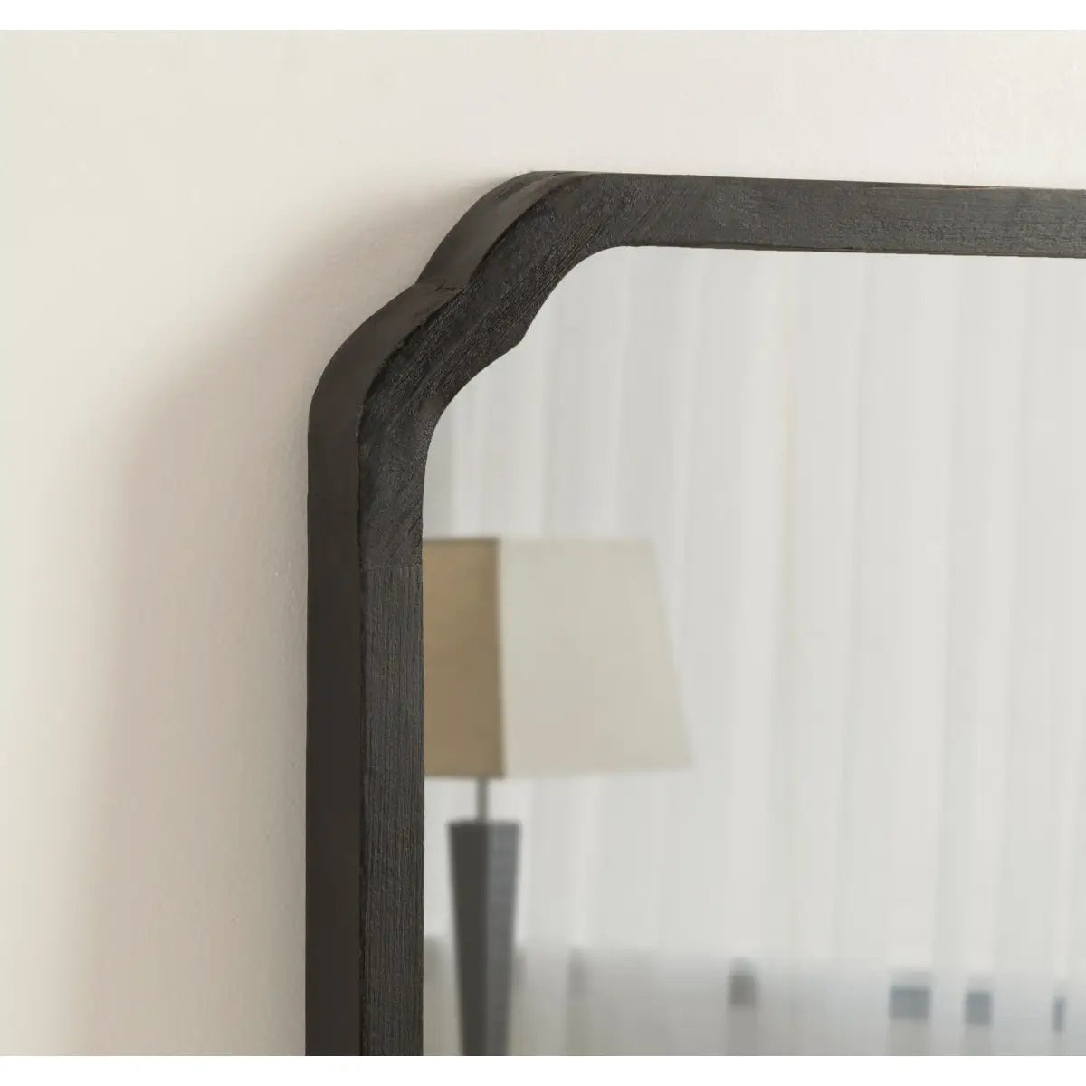 Marston Wood Wall Mirror with Rounded Corners - kateandlaurel